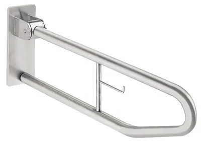 Produktbild von KWC Stützklappgriff, CONTINA, Edelstahl, 100x250x700 mm, Wc-rollenhalter