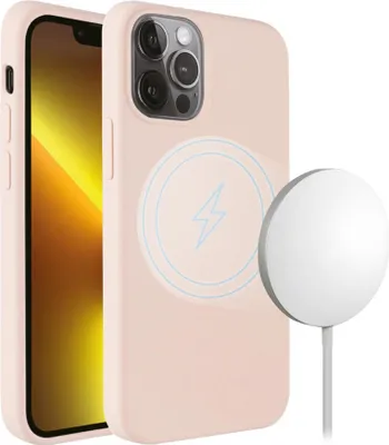 Produktbild von Mag Hype Cover, Magnetic Wireless Charging Support für iPhone 13 Pro Max pink (62952)