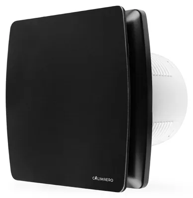 Obrázok produktu pre Ventilátor do kúpeľne, 100 mm, s obehovým ventilátorom a spätnou klapkou