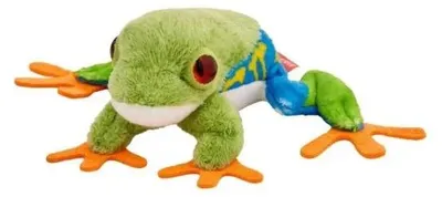 Produktbild von Beppe Kuscheltier ZOO Pfeilgiftfrosch blau-gelb 10 cm