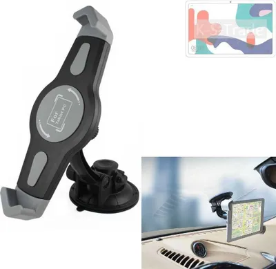 Produktbild von K-S-Trade Scheiben-Halterung für Tablets kompatibel mit Huawei MatePad LTE KFZ Tablet Saugnapf Auto Halterung Windschutzscheibe Holder Halter