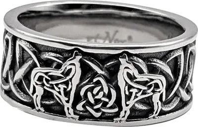 Produktbild von Ring „Keltische Wölfe“ 59 (18.8 mm Ø)