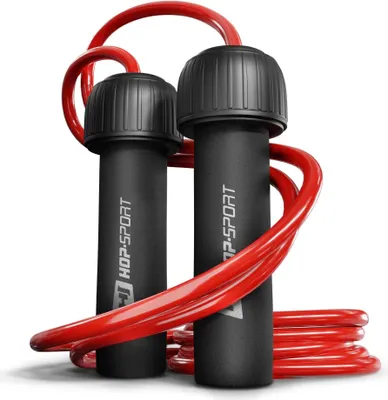 Produktbild von Hop-Sport Springseil mit Gewichten HS-F050JR Sprungseil Hüpfseil Ausdauertraining Zusatzgewichte Intervalltraining Fitness MMA Boxen