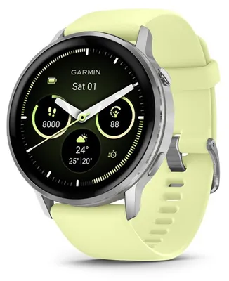 Produktbild von Garmin Venu 4 Smartwatch 45mm grau/silber zitrone