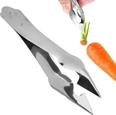 Immagine prodotto di Sbucciatore per fragole e pomodori, tagliafrutta in acciaio inossidabile per la cucina
