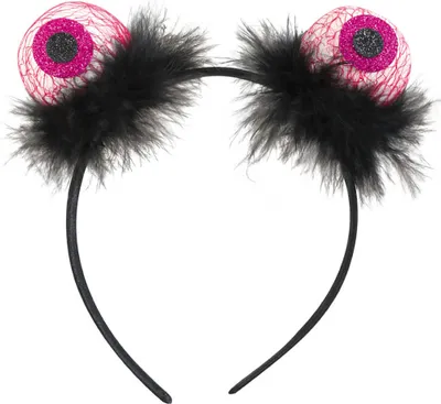 Produktbild von Haarreif mit Augen und Federn Karneval Fasching Party Halloween Cosplay