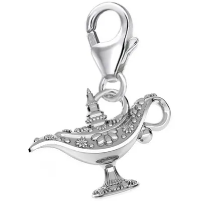 Magische Flaschengeist Charm Anhänger Echtsilber für Ihr Armband

