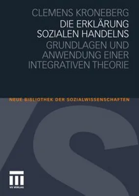 Obrázek produktu pro Die Erklärung sozialen Handelns