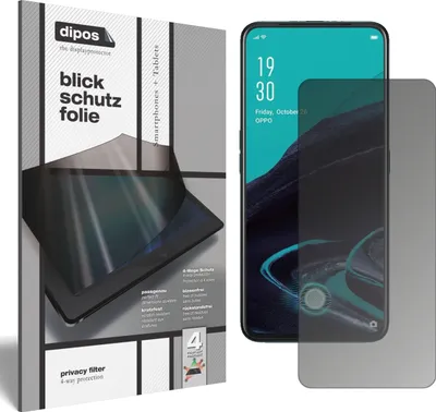 Produktbild von Blickschutzfolie für Oppo Reno2 F matt Schutzfolie Folie Display Schutz dipos