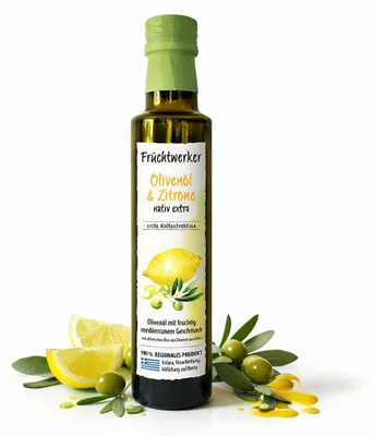 Produktbild von Fruchtwerker Olivenöl + Zitrone 250ml