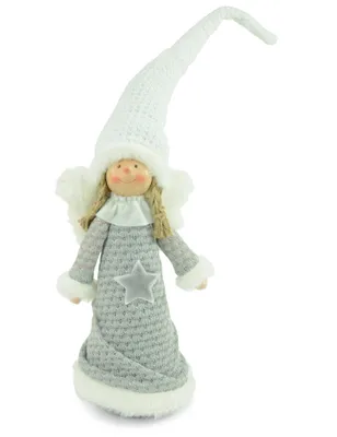 Produktbild von Dekofigur Engel "Lilly" Grau Weiß 30 cm | 70190
