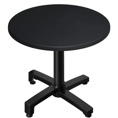 Produktbild von WBO | Bistro Außen Tisch | Ø:H 70 x 78,5 cm | Schwarz  / Schwarz | Rund | Bistro Tisch Gastro Tisch