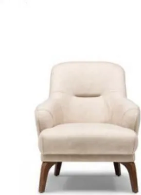 Productafbeelding van Stoffen fauteuil, fauteuil, beige bekleding, woonkamer, éénpersoons, fauteuil met armleuningen