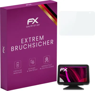 Produktbild von atFoliX FX-Hybrid-Glass Displayfolie kompatibel mit Amazon Echo Show 8 (2. Generation 2021) Glasfolie