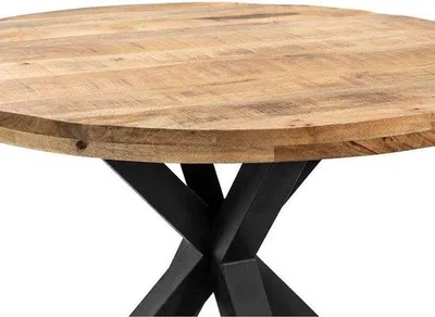 Produktbild von Runde Essensplatte aus Holz - 120 cm