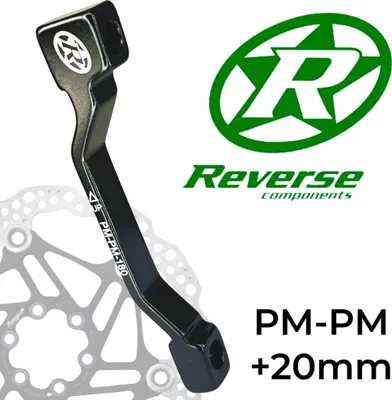 Produktbild von Reverse Bremsscheiben Adapter PM-PM Ø 180mm +20mm Schwarz