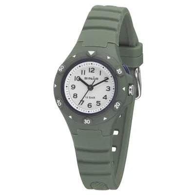 Produktbild von Sinar XB-19-3 Uhr Junge Kinderuhr Silikon grün