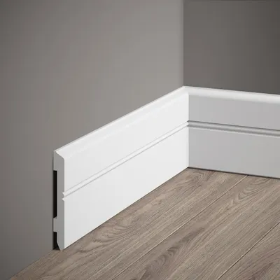 Produktbild von PROVISTON | Sockelleiste Polystyrol | 11 x 107 x 2000 mm | Weiß | Kunststoff