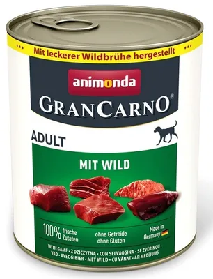 Zdjęcie produktu dla Animonda GranCarno Original Adult Wild Dziczyzna puszka 800g