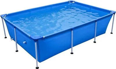 Produktbild von Abnehmbares rechteckiges Schwimmbad - 258 x 179 x 55 cm