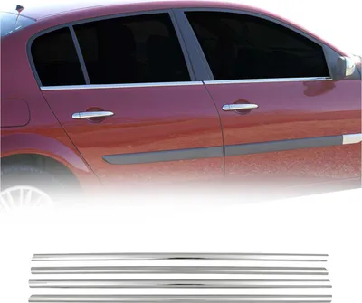 Image de Moulures de vitres pour Renault Megane 2002-2009 break à hayon chromé