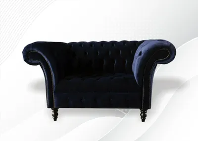 Zdjęcie produktu dla Fotel klubowy Chesterfield Relax Sofa 1 osobowa Kanapa tapicerowana tkaniną
