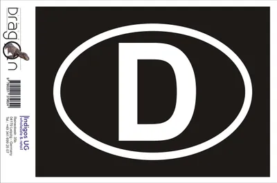 Produktbild von Aufkleber / Autoaufkleber - JDM / Die cut / Auto / OEM - Deutschland D - 160x110 mm gold - Heckscheibe / Heckscheibenaufkleber