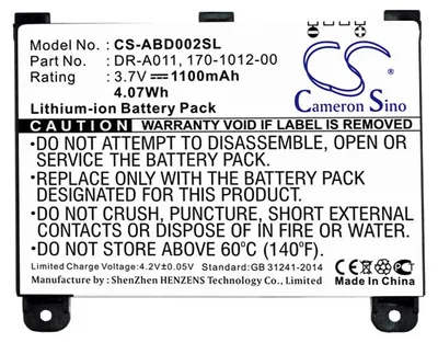 Obrázek produktu pro TECHTEK Baterie kompatibilní s [Amazon] Kindle 2, Kindle DX, Kindle II nahrazuje 170-1012-00, pro DR-A011