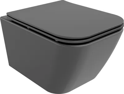 Produktbild von Mexen Madox WC-Schüssel Randlos mit slim Sitz und Absenk-Automatik, duroplast, Hellgrau matt - 30154061