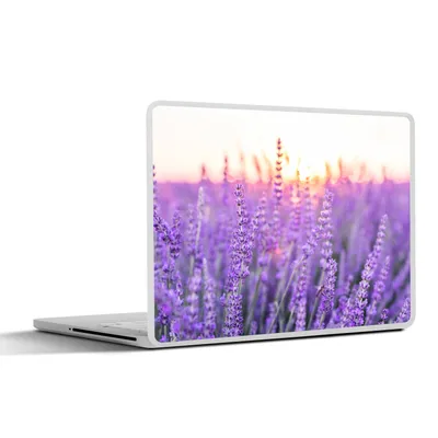 Produktbild von MuchoWow® Laptop Aufkleber Sticker Cover Lavendel - Nahaufnahme - Lila - Blumen 32.5x23.5 cm - Sticker für Laptop - Selbstklebend