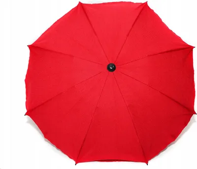 Immagine prodotto di Ombrellone Skyline per carrozzine braccio di montaggio flessibile protezione UV50+ vela parasole per carrozzine, Ø63cm, lino rosso