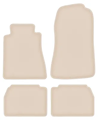 Produktbild von Velours-Fußmatten für Mercedes C 190 W201 1982-1993 (Limousine) – 4-tlg, Beige, passgenau – Wielganizator FORTUNA