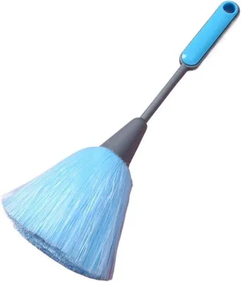 Productafbeelding van Reinigingsborstel Stofdoek - Plumeau Kantoor - Stof Vrij Maken - Uittrekbare Telescoop - 26 cm - Blauw