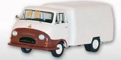 Produktbild von G35105_1 Golden Oldies Hanomag Kurier mit Kofferaufbau 1:32 Grundfarben elfenbein/dunkelbraun