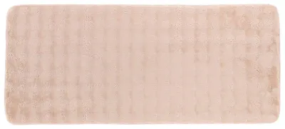 Produktbild von TENDANCE Badezimmerteppich Badematte Duschvorleger 50 x 120 cm rosa mit Felloptik Badvorleger