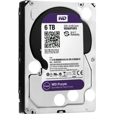Produktbild von Western Digital Purple, 6 TB, 5400 RPM, 64 MB, 3.5", Serial ATA III