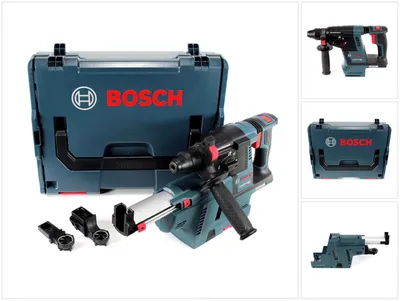 Produktbild von Bosch GBH 18 V-26 Akku Bohrhammer Professional SDS-Plus + GDE 18V-16 Staubabsaugung + L-Boxx - ohne Akku, ohne Ladegerät