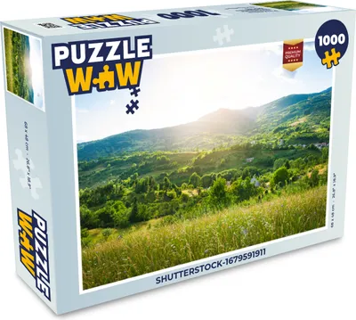 Obrázek produktu pro MuchoWow MuchoWow® Puzzle 1000 ks Les - Krajina - Slunce - Příroda - Východ slunce