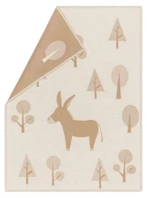 Produktbild von Babydecke Little Donkey 70 x 90 cm - Rohweiß - von David Fussenegger
