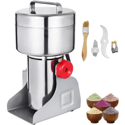 Produktbild von Elektrische Getreidemühle 750 g - Gewürzmühle 26000 U/min - Multifunktions-Kaffeemühle - Lebensmittel-Gewürzmühle - Edelstahl Trockene Gewürzmühle Maschine - Haushalt Edelstahl Pulver Maschine