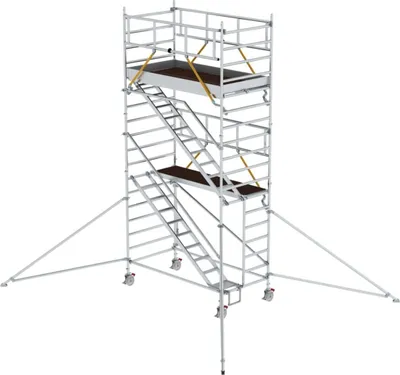 Produktbild von MUNK Rollgerüst SG mit Schrägaufstiegen 1,35x2,45m und Ausleger 6,47m AH