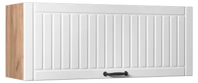 Image de Elément haut de cuisine Vicco Fame-Line Blanc campagne/Chêne de force doré 100cm, Model 61585