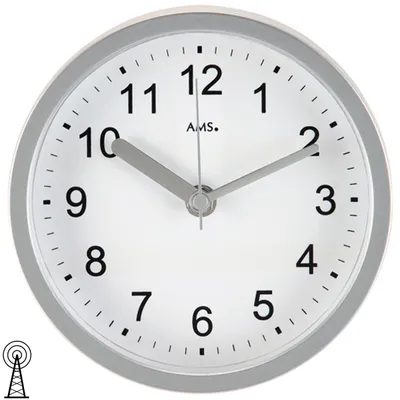 Produktbild von AMS Funk-Wanduhr, Funkwerk, D16x5cm, 5926