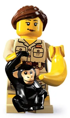 Productafbeelding van Minifiguren Serie 5: DIERENTRAINER. Speelfiguren, geschikt voor kinderen vanaf 3 jaar