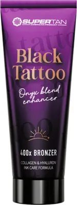 Productafbeelding van Supertan Black Tattoo intensieve bruiningslotion met bronzer 200 ml