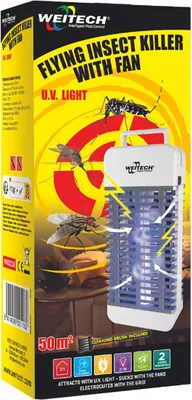 Obrázok produktu pre Weitech lampa proti komárom s prísavkou 50 m