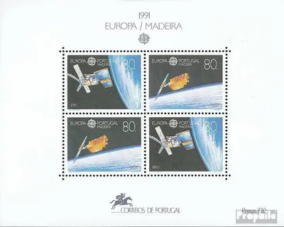 Produktbild von Briefmarken Portugal - Madeira 1991 Mi Block12 (kompl.Ausg.) gestempelt Europäische Weltraumfahrt