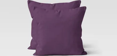 Produktbild von Mikrofaser UNI Kissenhüllen Kopfkissenbezug Kissenbezug Bezug Kissenhülle Mit Reißverschluss 40x40 cm aubergine