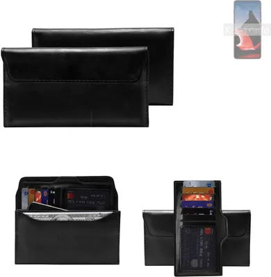 Produktbild von K-S-Trade Handy Hülle kompatibel mit Motorola ThinkPhone Schutz Hülle Tasche Schutz Case Handytasche Kunstleder schwarz, 1x