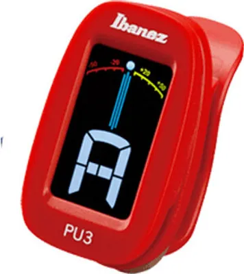 Image de IBANEZ PU3-RD - Accordeur chromatique à pince - rouge